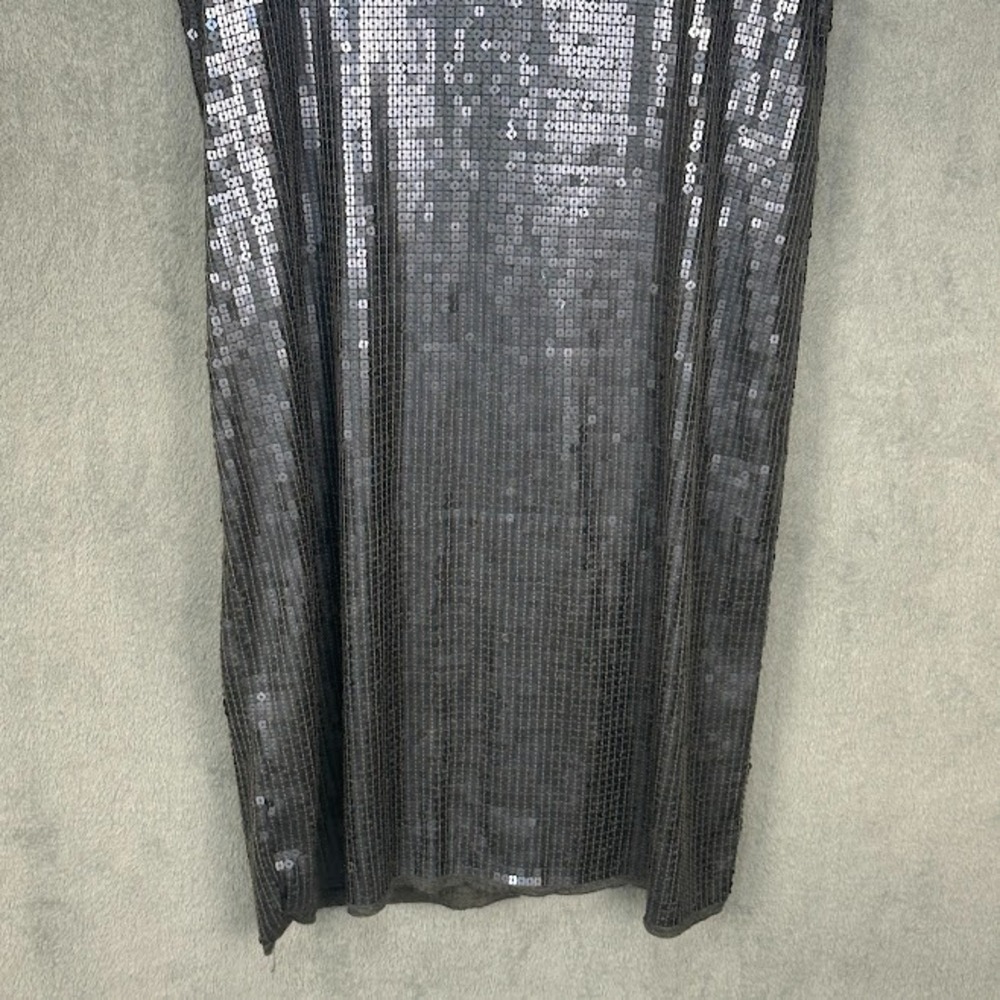 Vince Dress Womens Small Gray Sequin Sleeveless Mini Party NYE Holiday Stretch - Picture 5 of 12